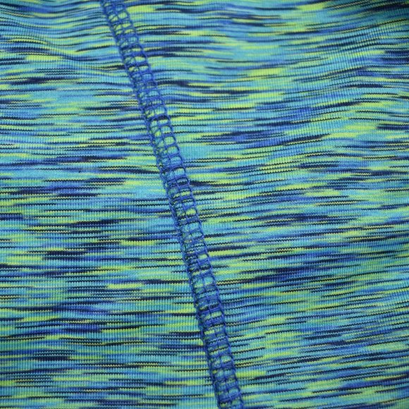 RBX Blue and Green Fleece Lined Workout Zip Up Athlete Hoodie Jacket Size Medium - Picture 8 of 10